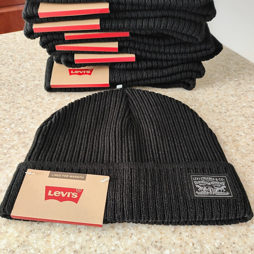 Levi's beanie caps.  (One size fits all)  (UNISEX)